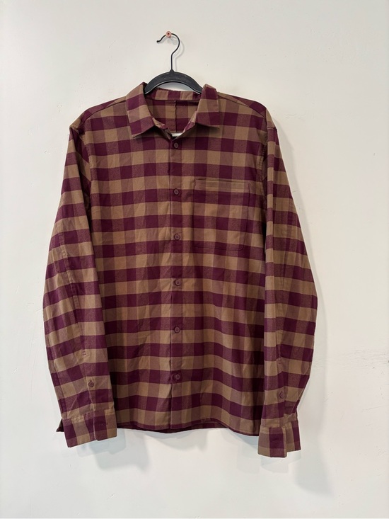 lululemon athletica Other - Lululemon Masons Peak Flannel Button Up Shirt Plaid Long Sleeve Mens Size Large